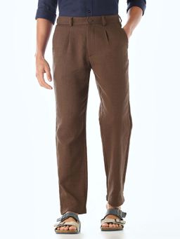 Jack & Jones - Men Slim Fit Brown Trouser