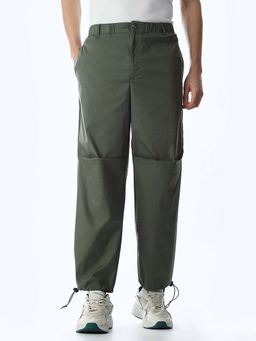 Jack & Jones - Men Regular Fit Green Joggers