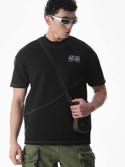 Jack & Jones - Men Oversized Black T-Shirt