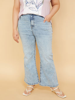 max - Women Blue Washed Bootcut Jeans
