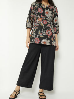 max - Women Black Solid Pant