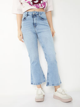 max - Women Blue Light Wash Clean Look Jeans