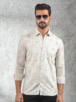 CRIMSOUNE CLUB - Mens Pink Floral Print Shirt
