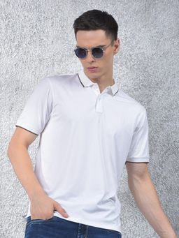 CRIMSOUNE CLUB - Men White Polo T-Shirt