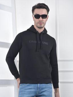 CRIMSOUNE CLUB - Black Hooded Neck Hoodie