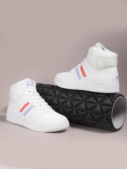 North Star - Women Sports Round Toe Mid Top Walking Shoes White