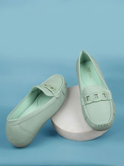 Bata Comfit - Women Casual Round Toe Loafers Green