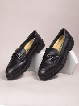 Hush Puppies - Women Casual Round Toe Loafers Black