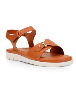 Bata Comfit - Women Casual Round Toe Sandals Tan