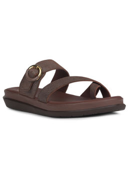 Scholl - Women Casual Round Toe Sandals Brown