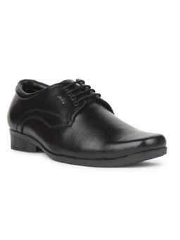 Bata - Men Formal Round Toe Derbies Shoes Black