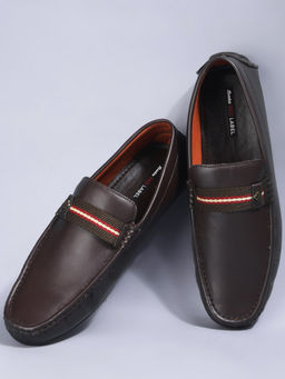 Red Label - Men Casual Round Toe Loafers Brown
