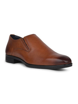 Red Label - Men Formal Round Toe Loafers Brown