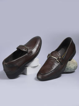 Hush Puppies - Men Formal Round Toe Loafers Brown