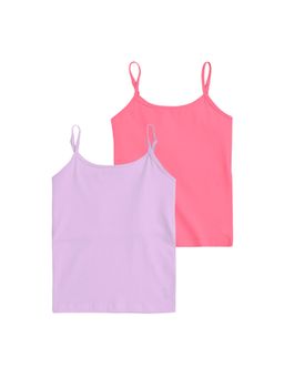 Plan B - Bubblegum pink & lavender Camisole (Pack of 2)