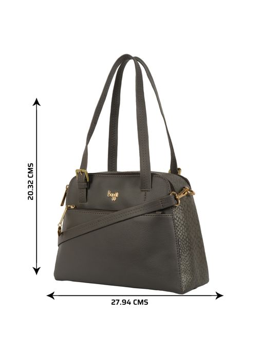 Buy Baggit Surrender Grey Small Hand-Held Bag Online