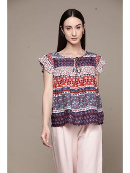 Label Ritu Kumar - Multicolored Printed Top