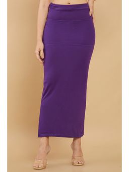 Soch - Women Purple Cotton Solid Plain Petticoat