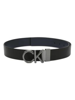 Calvin Klein - Solid Black Leather Classic Belt