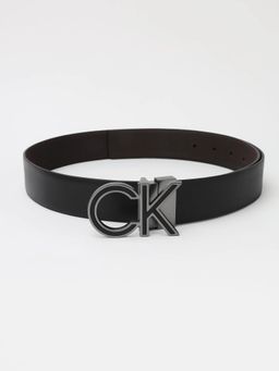 Calvin Klein - Solid Black Leather Reversible Belt