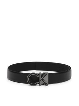 Calvin Klein - Solid Black Leather Classic Belt