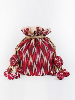 Vareli Bafna - Designs Ikkat Multi Colour Potli