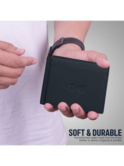 The Wallet Store - Fold Craft Genuine Leather Wallet - Blue