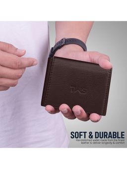 The Wallet Store - Fold Craft Genuine Leather Wallet - Brown