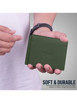 The Wallet Store - Fold Craft Genuine Leather Wallet - Green