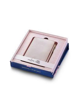 Sheaffer - Emily in Paris Full-Grain Leather Zipped Bifold Coin Wallet- Pink