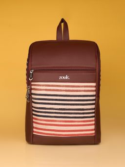 Zouk - Unisex Amalia Qutub Stripes Backpack (Large)