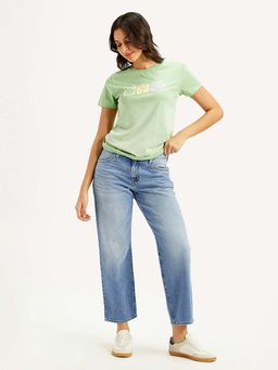 Levi's - Women 94 Light Blue Baggy Fit Mid Rise Jeans