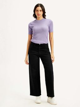 Levi's - Women Black Wide Leg Fit High Rise Jeans