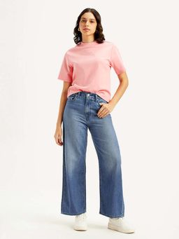 Levi's - Women Blue Mile High Wide Leg Fit High Rise Jeans