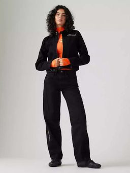 Levi's - Women Black Straight Fit Mid Rise Jeans