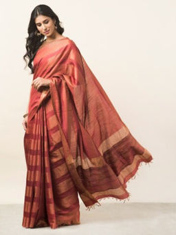 Fabindia - Silk Tussar Woven Sari