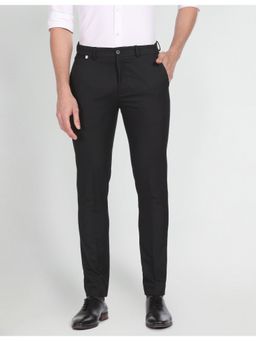Arrow Newyork - Jackson Super Slim Solid Trousers-Black