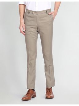 Arrow - Dobby Recycled Smart Flex Formal Trousers-Beige
