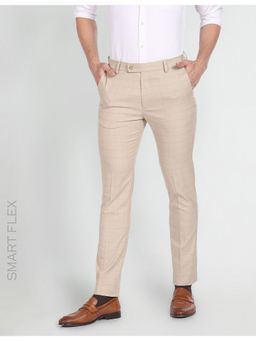Arrow - Smart Flex Jackson Super Slim Trousers-Beige