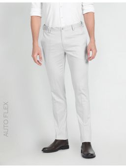 Arrow - Slim Fit Autoflex Formal Trousers-Grey