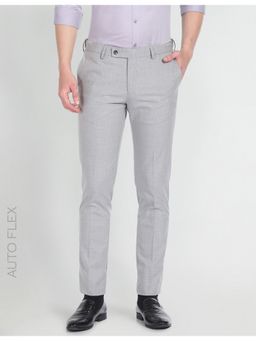 Arrow - Hudson Tailored Fit Autoflex Trousers-Grey