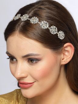 Gahan - Womens Rhodium-Plated Traditional Trending Matha Patti