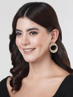 Gahan - Womens Gold-Plated Hoop Earrings