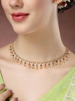 Gahan - Women Multicolor Gold-Plated Minimal Chain