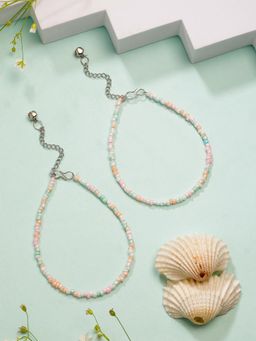 Gahan - Womens Multi-Coloured Artificial Beads Anklet