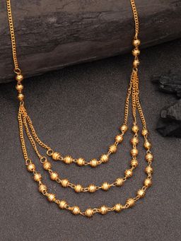 Gahan - Womens Gold-Plated Artificial Beads Layered Chain
