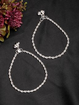 Gahan - Womens Silver-Plated Anklets