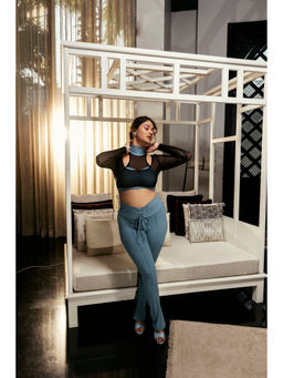 Lea Clothing - Astrid Blue Trouser