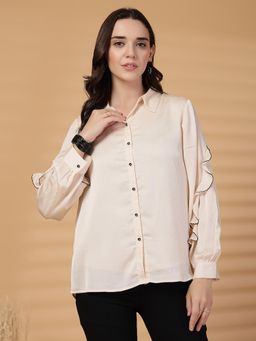 Gipsy - Cream Full Sleeves Shirt