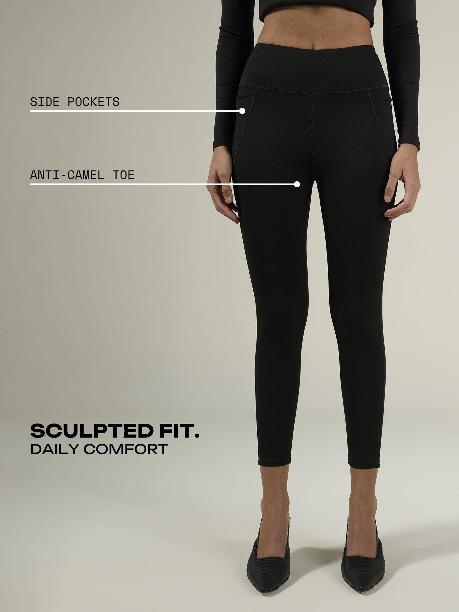 cava athleisure Black Sculpt Core Leggings-picture-11